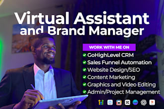 be your brand manager, ghl admin and virtual assistant