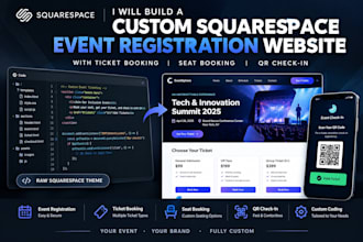 build a custom event ticketing website with qr code check in and seat booking