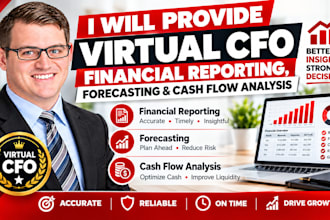 provide virtual cfo financial reporting, forecasting and cash flow analysis
