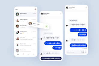 develop messaging app, chat app, chatbot app telegram clone for android ios web