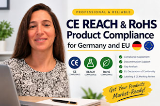 provide ce reach and rohs product compliance for germany and eu