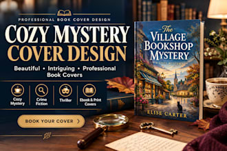 design a book cover for cozy mystery
