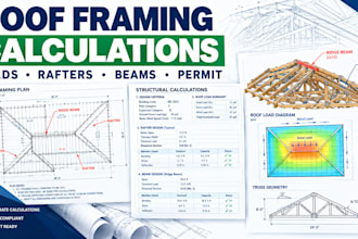 provide roof framing calculations for permit approval
