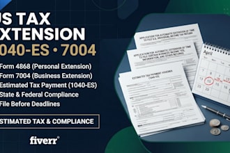 help with US tax extensions and estimated tax compliance
