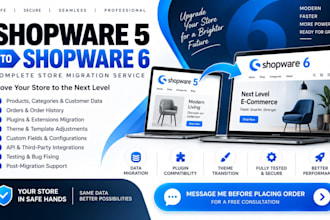 handle your complete shopware 5 to shopware 6 migration