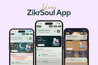 create a professional islamic app with quran and duas