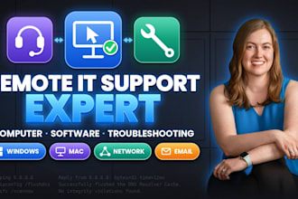 provide remote technical support for computer and software issues
