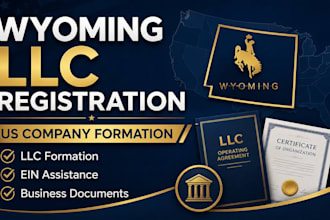 help you register a wyoming llc and prepare US company formation document