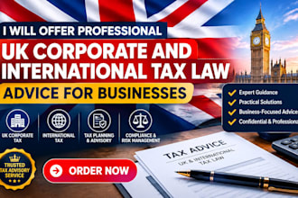 offer professional UK corporate and international tax law advice for businesses
