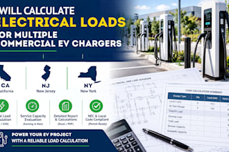 do ca, nj, ny calculate electrical loads for multiple commercial ev chargers