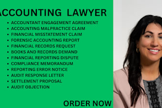 be your accounting lawyer for audits, financial records, and reporting errors