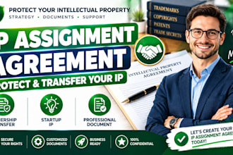 draft professional intellectual property assignment agreement for your business