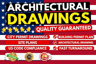 draw city permit drawings building permit plan, site plans architectural drawing
