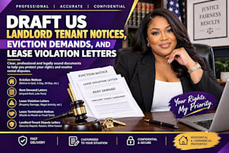 draft US landlord tenant notices, eviction demands, and lease violation letters