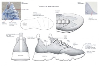 design custom footwear concepts for sneakers, heels, or sandals