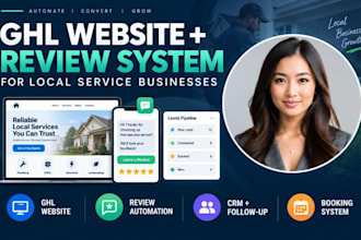 build gohighlevel website ghl review management system local service business