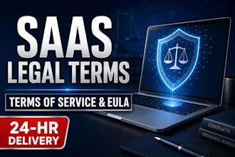write saas terms of service, eula, and ai software agreements