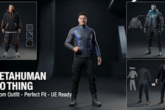 create realistic metahuman clothing unreal engine outfit game character cloth