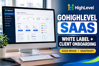 setup gohighlevel saas white label snapshot and client onboarding