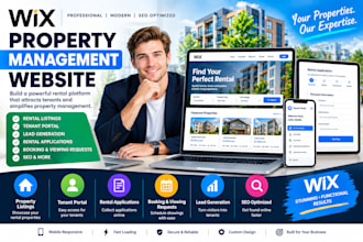 wix property management rental website tenant portal login online booking rental