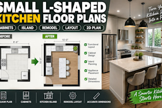 design l shaped kitchen floor plans, cabinets placement, island, remodel layout