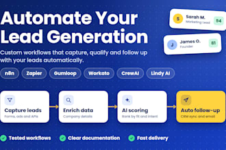 build zapper n8n gumloop  lead generation workato  crewai lindy ai automation