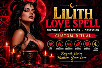 cast lilith succubus love attraction obsession and ex back spell