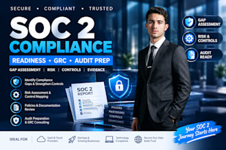 soc 2 compliance, readiness, soc 2 audit, security compliance, grc consultant