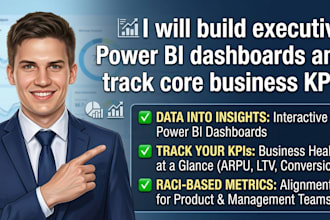 build executive power bi dashboards and track core business kpis