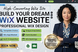 design and develop a professional wix website