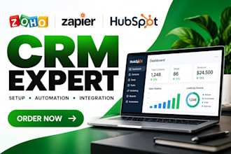 be your zoho zapier hubspot CRM expert setup workflow automation integration pro