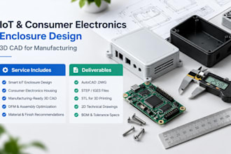 design smart iot and consumer electronics enclosures for manufacturing in 3d cad