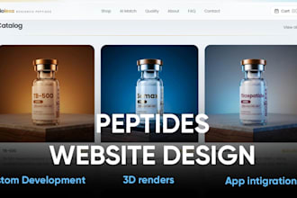 design your complete peptide brand and website