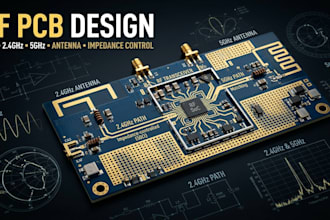 design rf pcb with antenna, impedance control, wifi, 2 4ghz and 5ghz routing