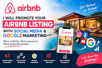 promote your airbnb listing using social media and google marketing