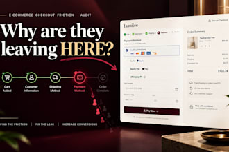 audit and fix woocommerce, shopify or wix checkout error leaking sales