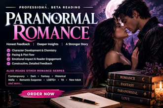 beta read your paranormal romance beta reader, romance book reader