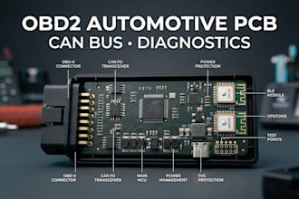 design obd2 automotive pcb and can bus diagnostic hardware, vehicle diagnostic