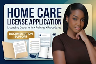 home care healthcare license application and licensing policy and procedure