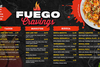 design and curate business graphics, from fliers, menus, and infographics