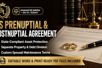 draft a comprehensive US prenuptial or postnuptial agreement