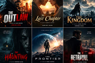 design a professional movie poster and cinematic film poster