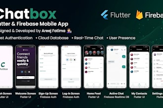 develop a flutter mobile app with firebase