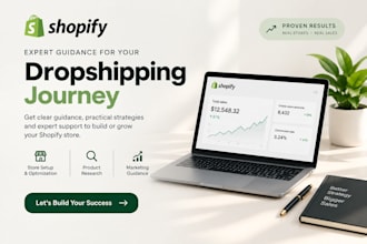 be your shopify dropshipping mentor and ecommerce consultant