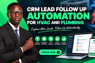 set up CRM lead follow up automation for hvac and plumbing