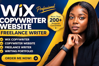 build wix copywriter website freelance writing portfolio service website design
