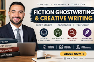 write fiction ghostwriter short stories short stories cookbooks true crime