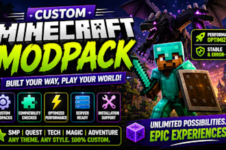 build minecraft modpack for maximun fps and vib