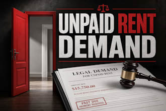 draft an unpaid rent demand letter and notice to pay or quit