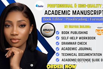 edit proofread your academic manuscript book and prepare it for publishing